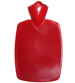 Termofor Hugo Frosch Classic s vysokým drážkováním - červený, zvýšená tepelná izolace