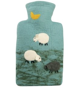 Termofor Hugo Frosch Classic s plstěným obalem ze 100 % ovčí vlny merino – ovečky